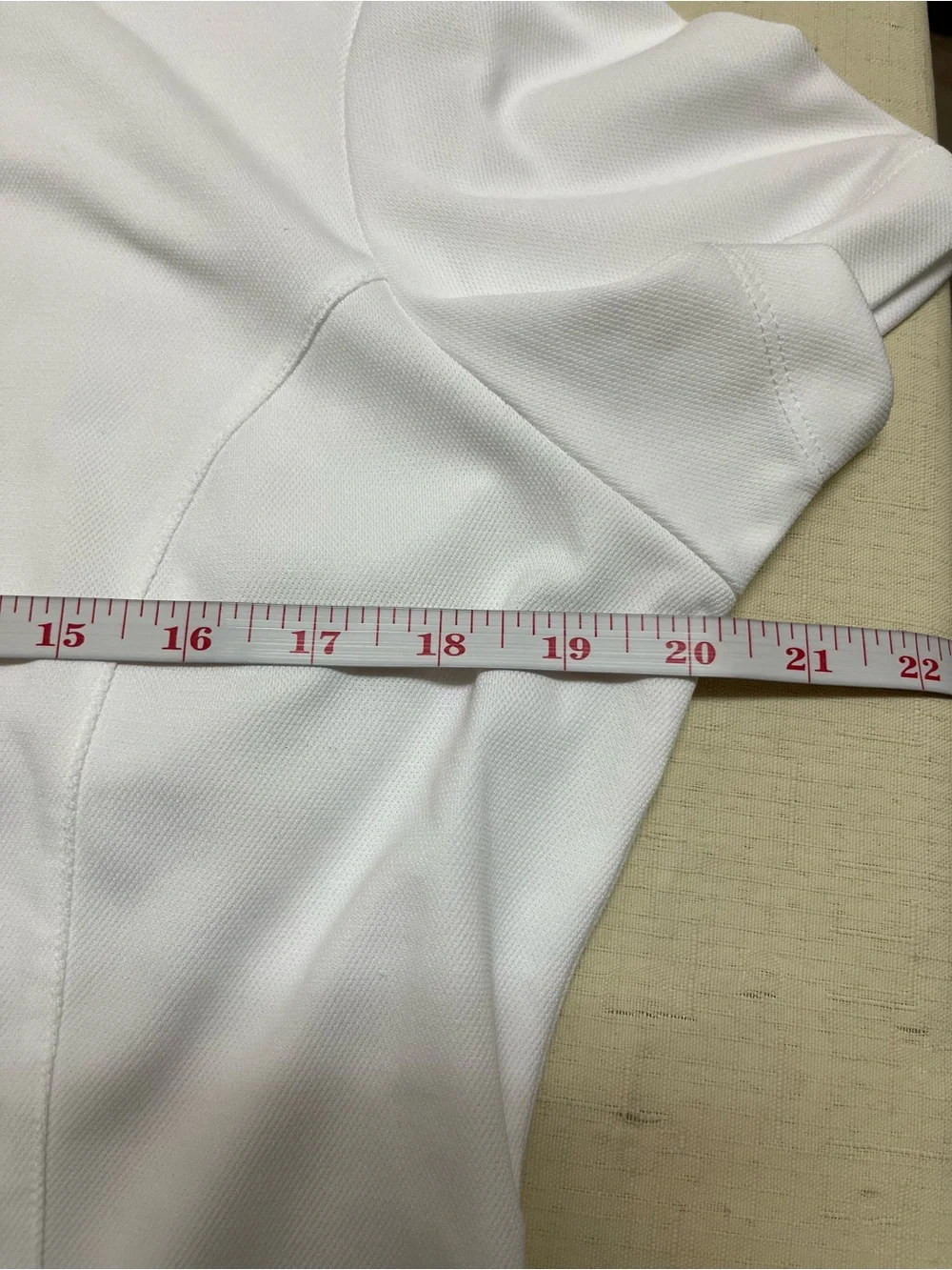 Nike Golf L white embroidered logo polo